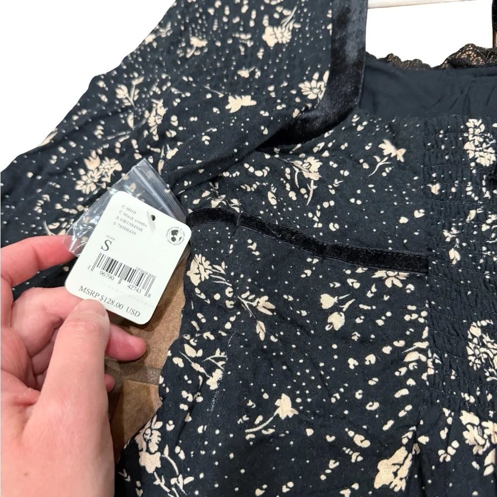 ✨ NWT Free People Tess Floral Print Mini Dress Boho Style Size S - Picture 8 of 16